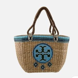 😍BEADED RAFFIA “TORY BURCH” TOTE😍